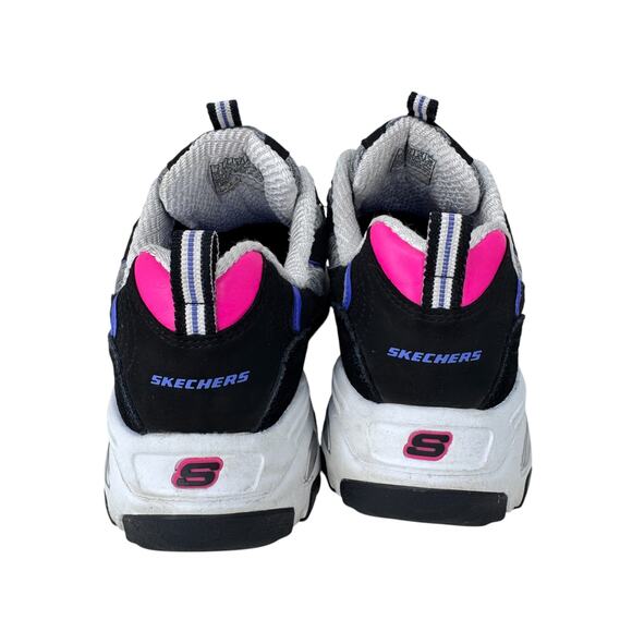 Skechers D'Lites Training Sneakers Womens 7 Gray Black Logo Memory Foam‎ 149060 - Picture 3 of 12